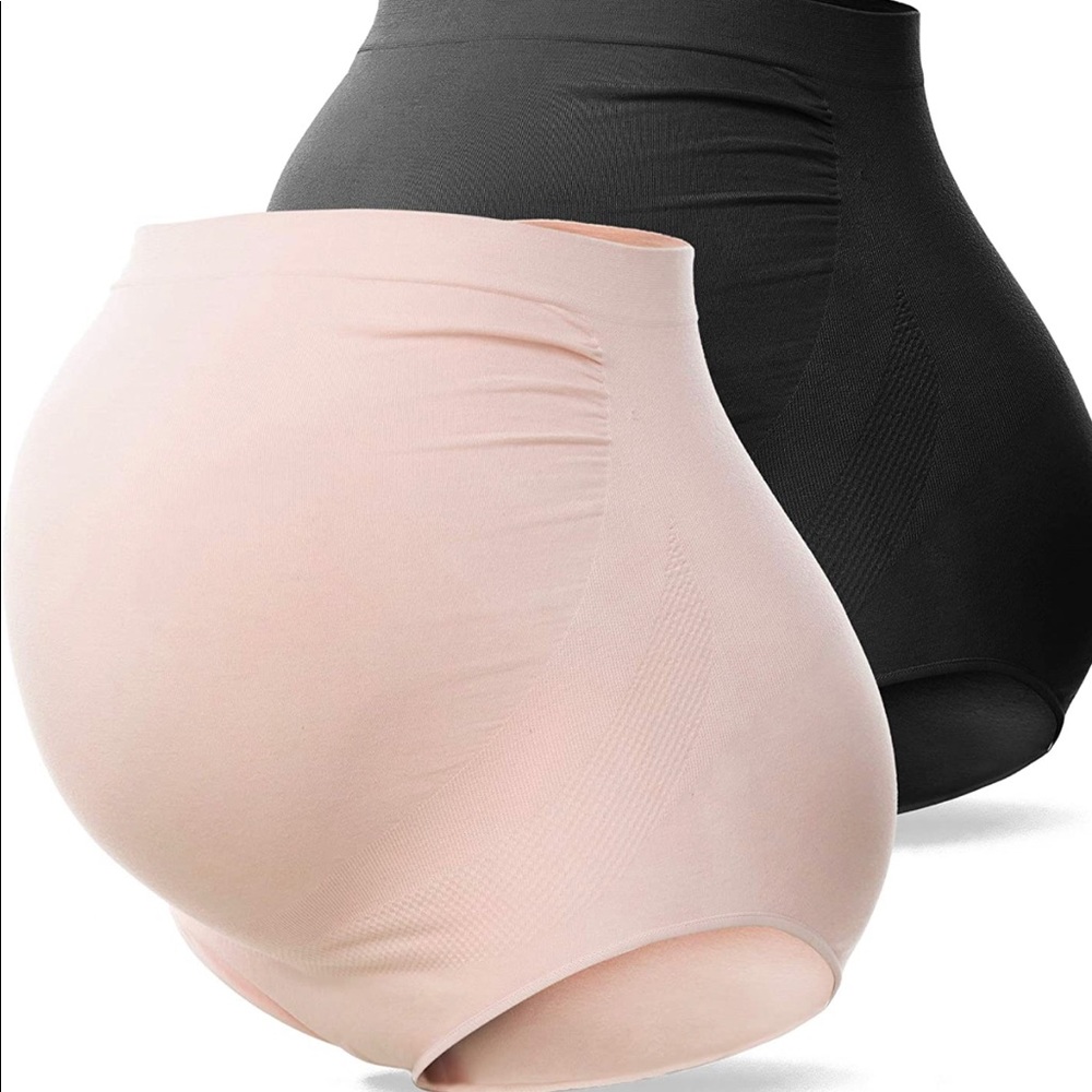 SUNNYBUY Women's Maternity High Waist Underwear Pregnancy Seamless Soft Hipster